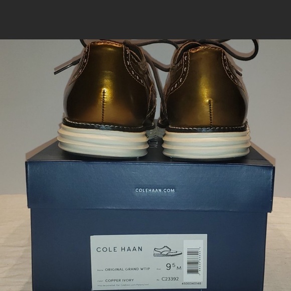 Cole Haan Original Grand Men's Copper Wingtip 9.5M - Picture 3 of 5